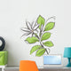 Tahitian Tiare - vector flower Wall Decal