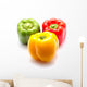 Three Bell Pepper Wall Mural