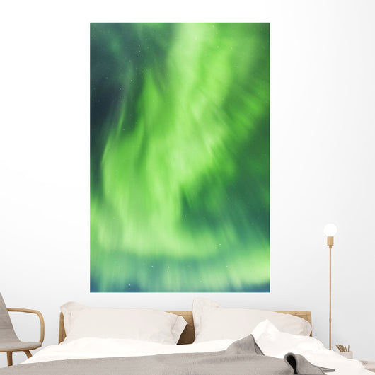Northern Lights In The Sky Above The Chena Lakes Recreation Area Wall Mural