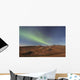 Northern Lights Above Eagle Summit And Pinelle Mountain Range Wall Mural