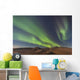 Northern Lights Above Eagle Summit And Pinelle Mountain Range Wall Mural
