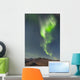 Northern Lights Above Eagle Summit And Pinelle Mountain Range Wall Mural