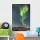 Northern Lights Above Eagle Summit And Pinelle Mountain Range Wall Mural
