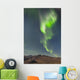 Northern Lights Above Eagle Summit And Pinelle Mountain Range Wall Mural