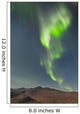 Northern Lights Above Eagle Summit And Pinelle Mountain Range Wall Mural
