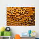 Honeycombs with Pergo and brood Wall Mural
