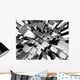 Abstract dynamic metal block background Wall Mural