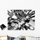 Abstract dynamic metal block background Wall Mural
