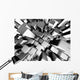 Abstract dynamic metal block background Wall Mural