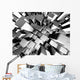 Abstract dynamic metal block background Wall Mural