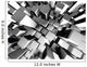 Abstract dynamic metal block background Wall Mural