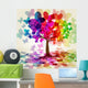 Abstract Colorful Tree Vector