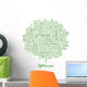 Optimism Word Cloud Concept Wall Mural