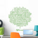Optimism Word Cloud Concept Wall Mural