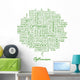 Optimism Word Cloud Concept Wall Mural
