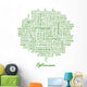 Optimism Word Cloud Concept Wall Mural