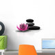 Wellness Stones and Lotus Wall Decal