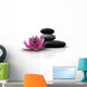 Wellness Stones and Lotus Wall Decal