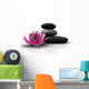 Wellness Stones and Lotus Wall Decal