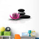 Wellness Stones and Lotus Wall Decal