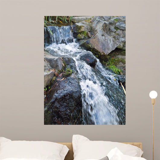 Small Stream Flowing over Wall Mural