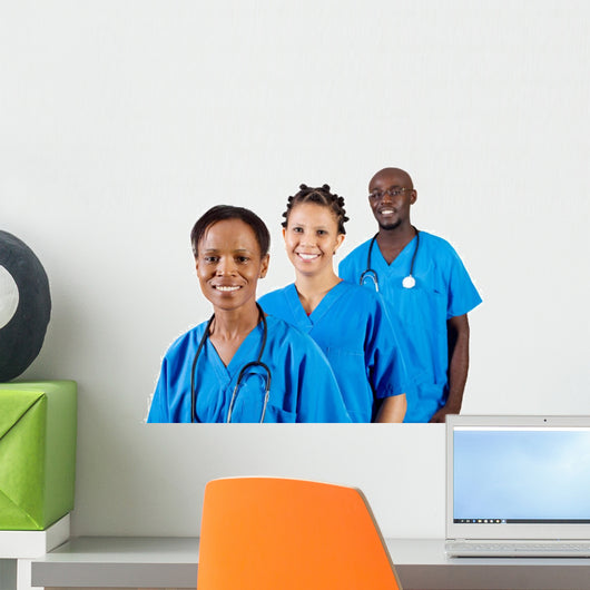 group of african american doctors Wall Mural