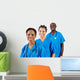group of african american doctors Wall Mural