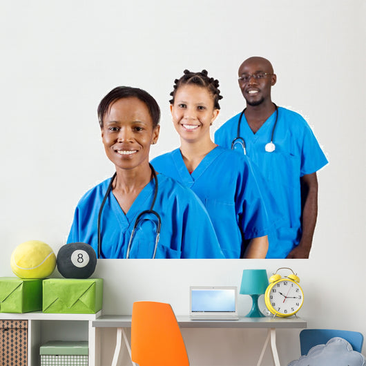 group of african american doctors Wall Mural