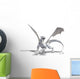 White Western Dragon Wall Decal