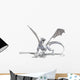 Roaring White Dragon Wall Decal