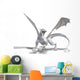 White Western Dragon Wall Decal