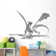 White Western Dragon Wall Decal