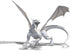 White Western Dragon Wall Decal
