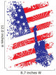 patriotic usa background with liberty Wall Decal