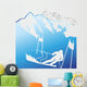Skiingski Fahrenberge Wall Mural
