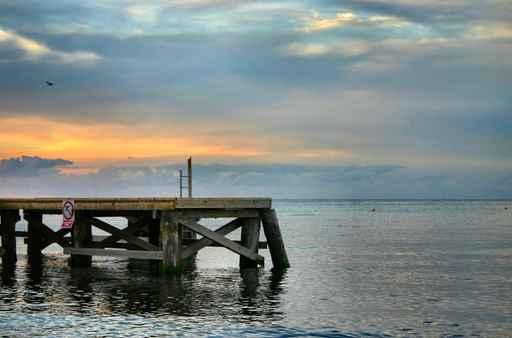 Evening Pier Wall Decal
