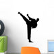 Martial Arts Silhouette Wall Decal