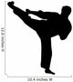 martial arts silhouette Wall Decal