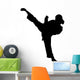 Martial Arts Silhouette Wall Decal