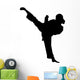 Martial Arts Silhouette Wall Decal