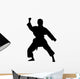 Martial Arts Silhouette Wall Decal