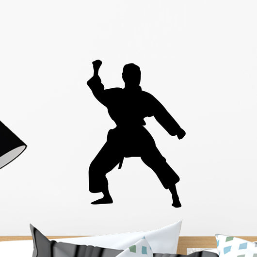 Martial Arts Silhouette Wall Decal