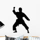 Martial Arts Silhouette Wall Decal