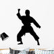 Martial Arts Silhouette Wall Decal