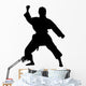 Martial Arts Silhouette Wall Decal