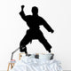 Martial Arts Silhouette Wall Decal