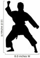 Martial Arts Silhouette Wall Decal
