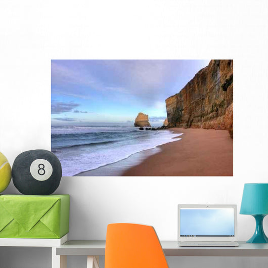Coastal Cliff Landscape Wall Decal