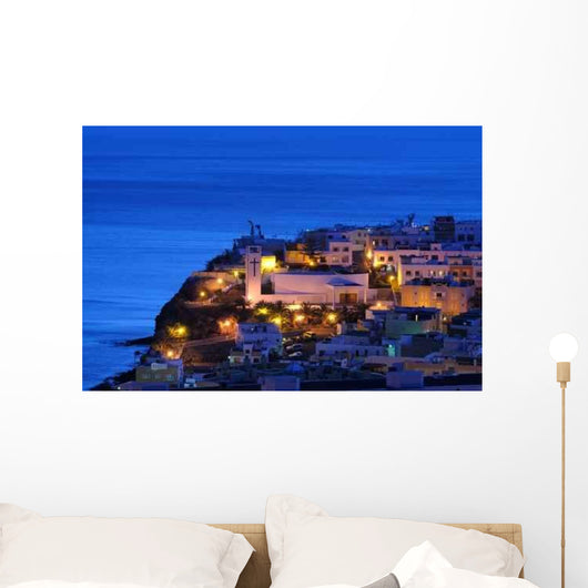Town Morro Jable Night Wall Decal
