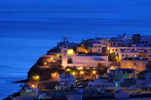 Town Morro Jable Night Wall Decal